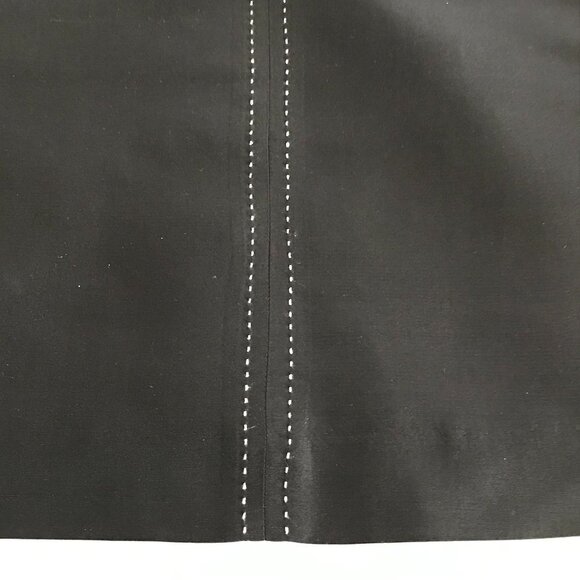 Harris Wallace New York V-Neck Black Dress with Detailed Backstitch - Picture 8 of 16